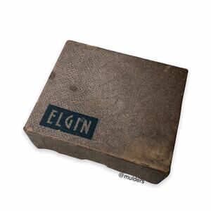Vintage Elgin Original Paper Ephemera Watch Display Case Box